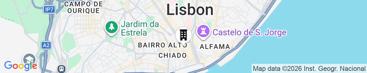 Map for Rossio Plaza Hotel