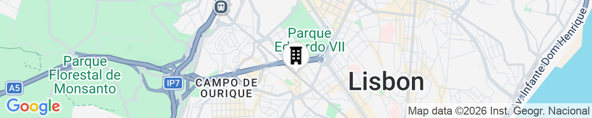 Map for Holiday Inn Express and Suites Lisbon Principe Real by IHG