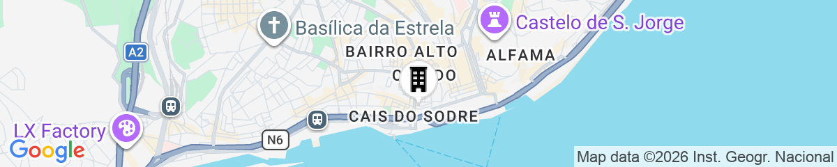 Map for Cais Urban Lodge
