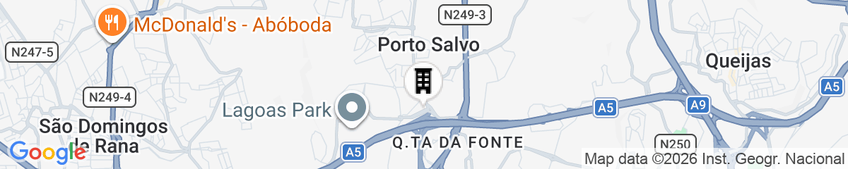 Map for Moov Hotel Oeiras