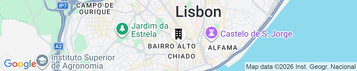 Map for Chiado Arty flats