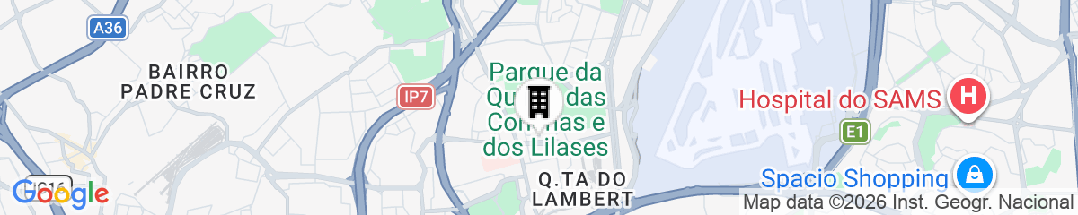 Map for Nice Flat by Quinta das Conchas