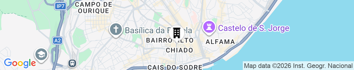 Map for Lisbon Rentals Chiado