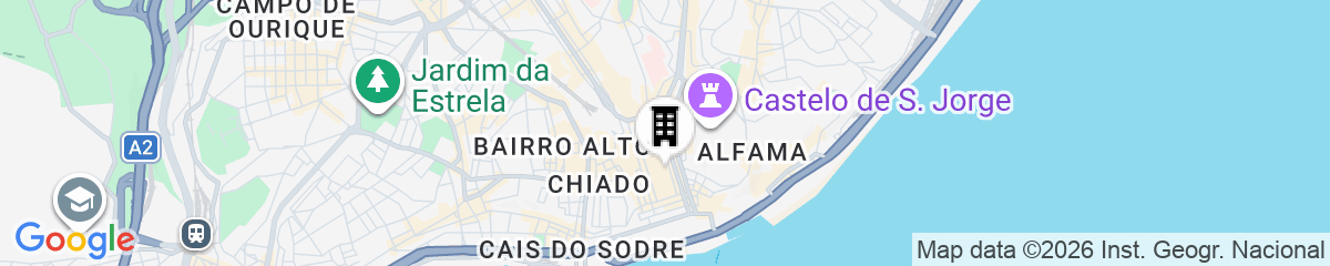 Map for Montebelo Lisbon Downtown Apartments