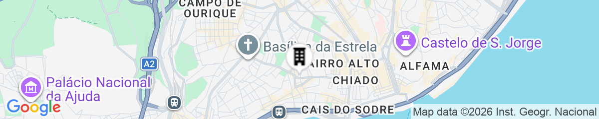 Map for Bairro Alto Bronze of Art Apartments
