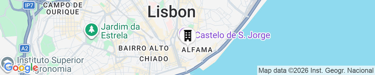 Map for Castle Inn Lisbon Apartments