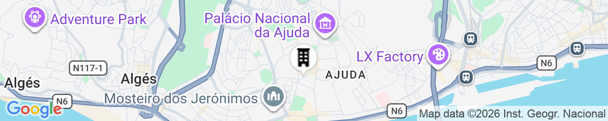 Map for City Stays Belém Apartments