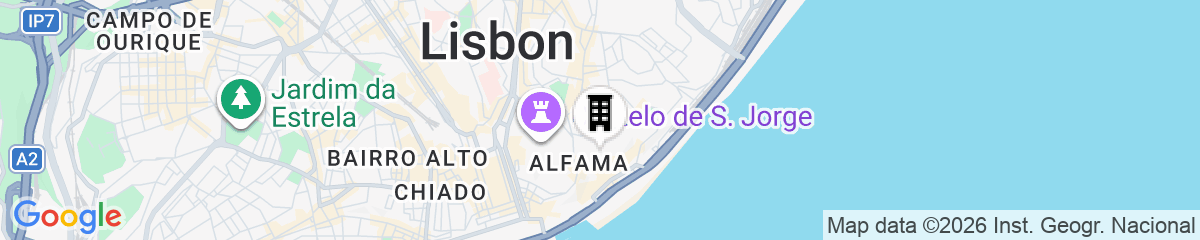 Map for Almamater Lisbon Apartments