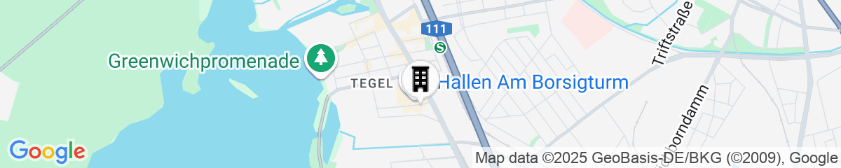 Map for Hotel am Borsigturm