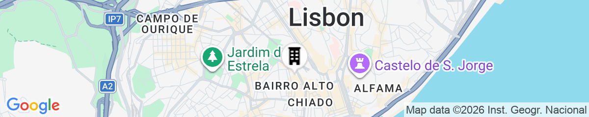 Map for Piso Azul Premium Apartments in Bairro Alto by LovelyStay