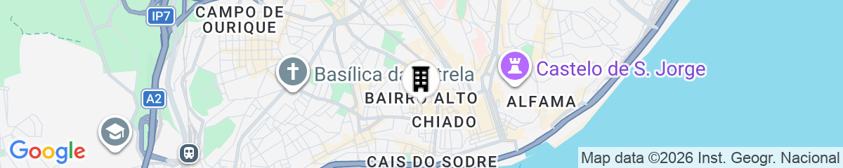 Map for DoBairro Suites at Bairro Alto