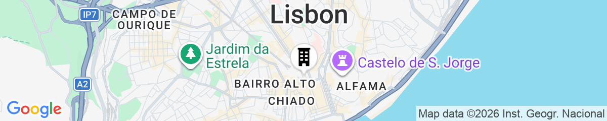 Map for Rossio Hostel