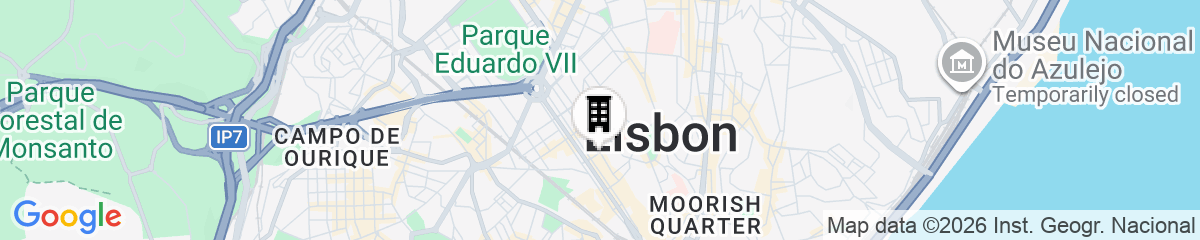 Map for Room Lisboa