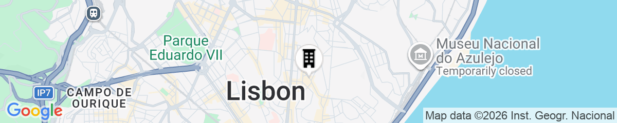 Map for Sant Jordi Hostels Lisbon