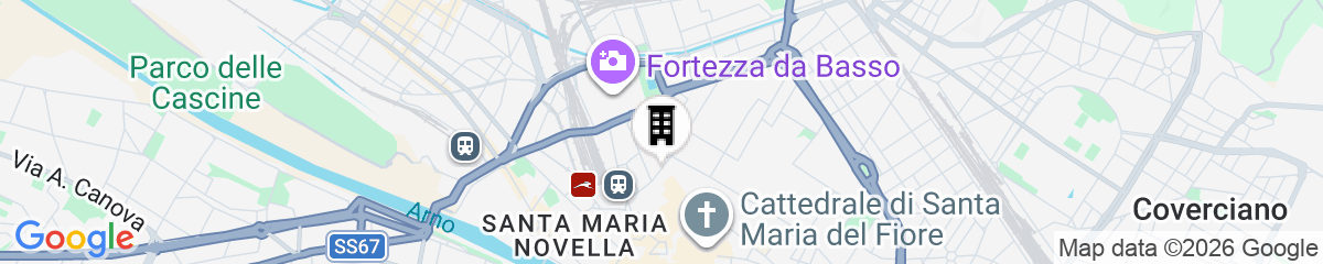 Map for Glance Hotel In Florence