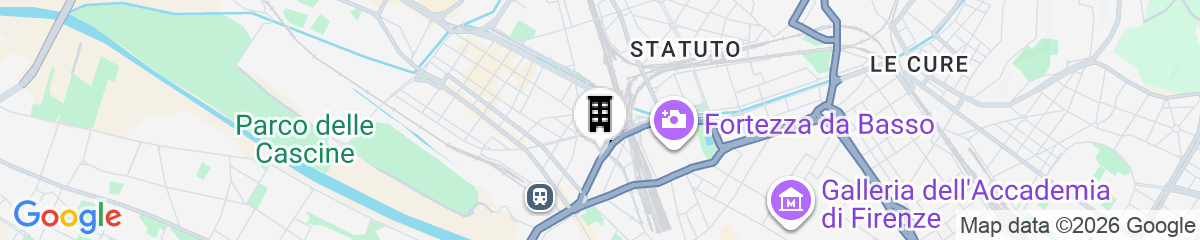Map for The Social Hub Florence Belfiore