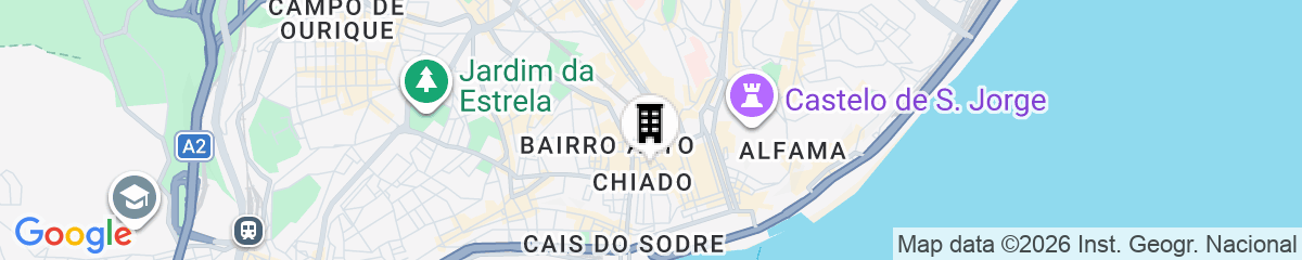 Map for Dear Lisbon – Bordalo Palace Chiado