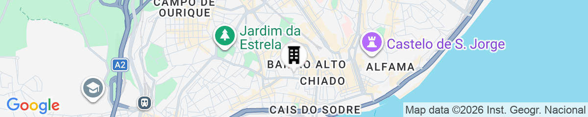 Map for Inn Bairro Alto - BA Sweet