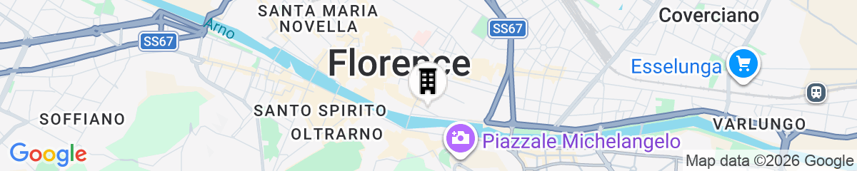Map for Palazzo Doni by Florence Art Apartments