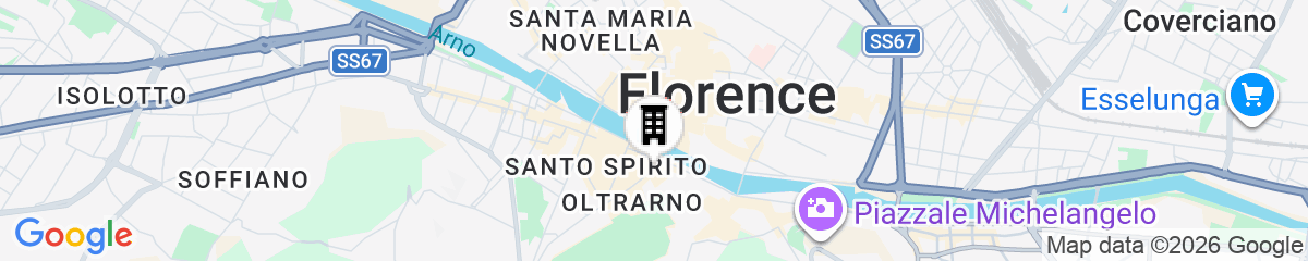Map for Bob W Florence Ponte Vecchio