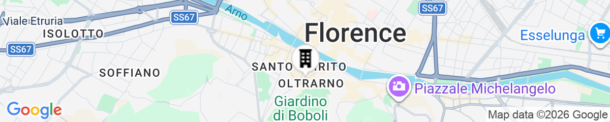 Map for View to the Duomo Just Infront of Pitti Palace