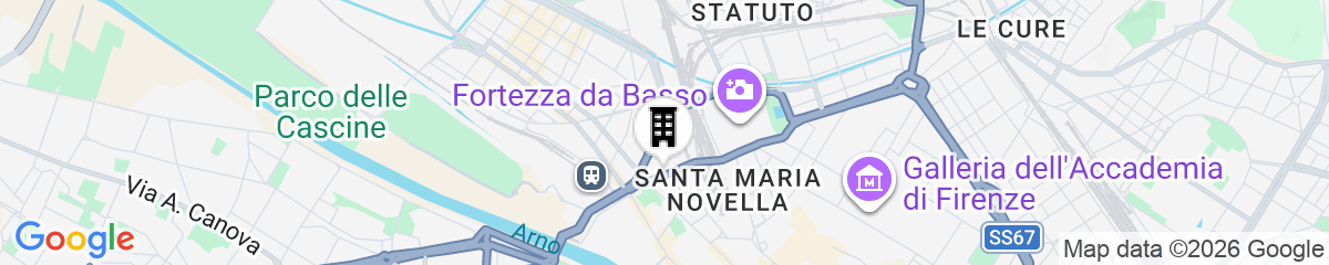 Map for Rental In Rome Rosselli Palace Apartment 2