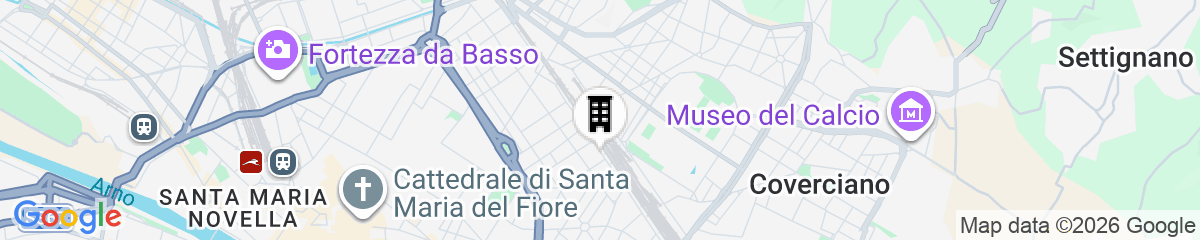 Map for a&o Hostel Firenze Campo Di Marte