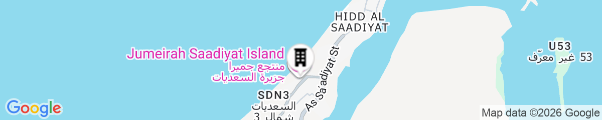 Map for Jumeirah Saadiyat Island Abu Dhabi