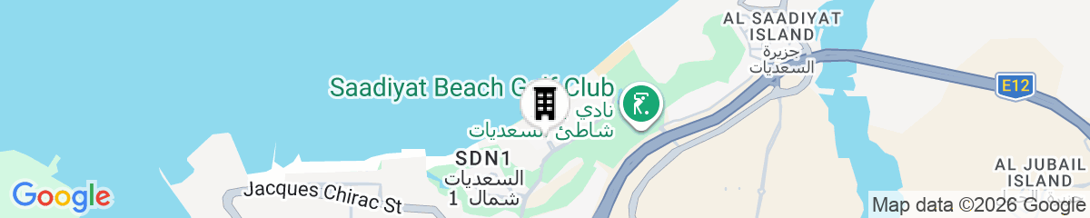 Map for Saadiyat Rotana Resort and Villas
