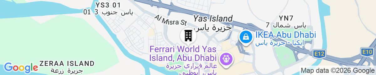 Map for Doubletree By Hilton Abu Dhabi Yas Island Residences