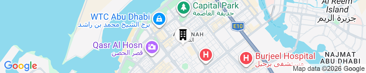 Map for Cristal Hotel Abu Dhabi