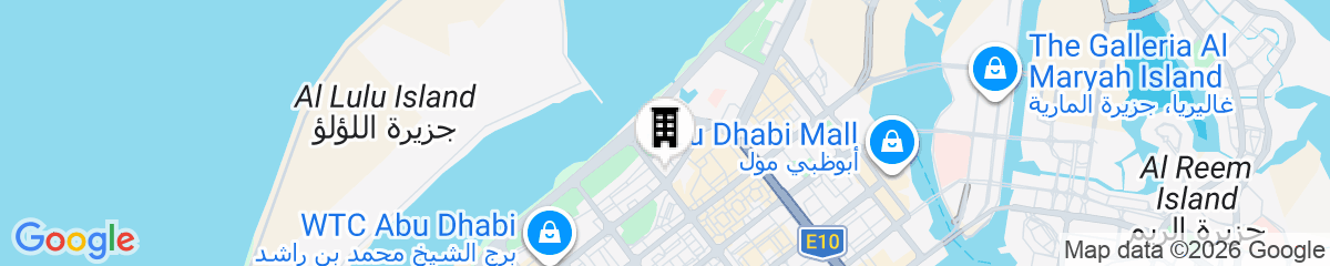 Map for Le Royal Meridien Abu Dhabi