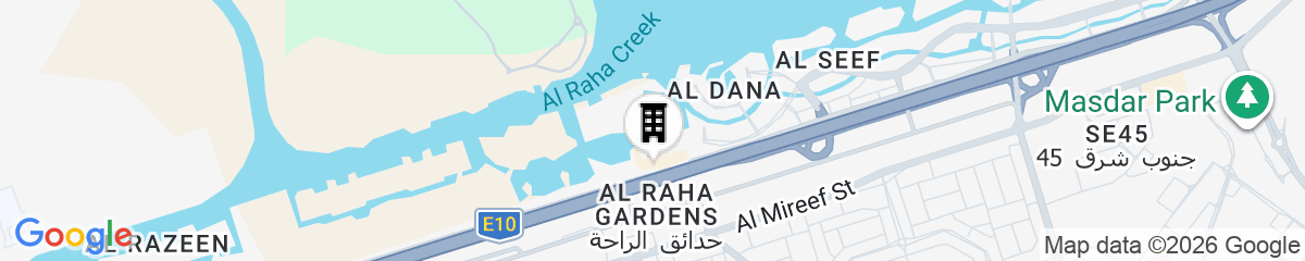 Map for Al Raha Beach Resort & Spa