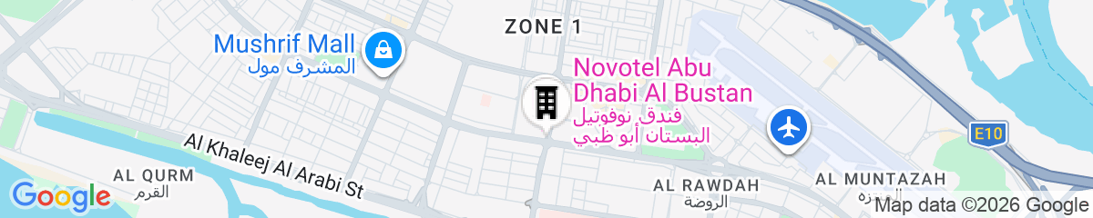 Map for Novotel Abu Dhabi Al Bustan
