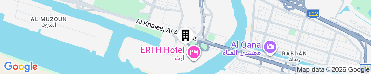 Map for ERTH Abu Dhabi Hotel