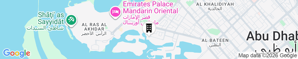 Map for InterContinental Residences Abu Dhabi by IHG