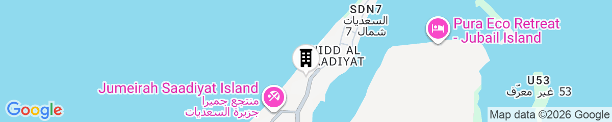 Map for Millennium Residences Saadiyat Island