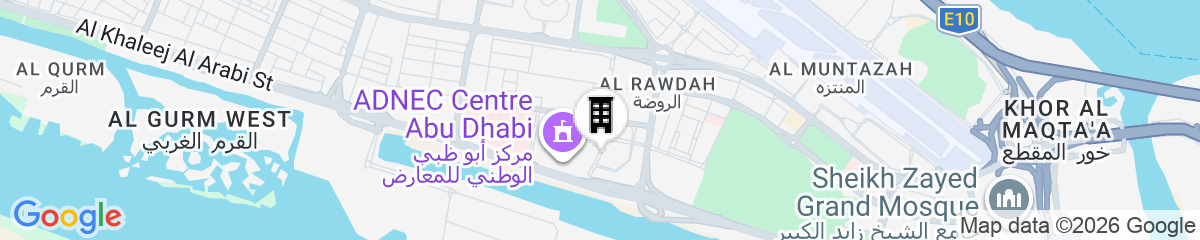 Map for Capital Centre Arjaan by Rotana