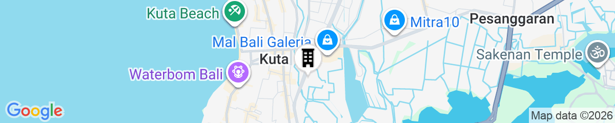 Map for Fairfield By Marriott Bali Kuta Ngurah Rai