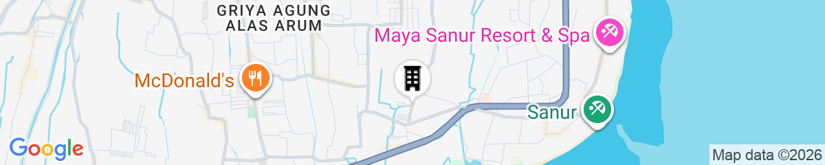 Map for Collection O Bali Sanur near Bali Mandara Hospital