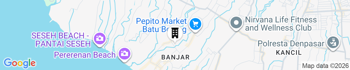 Map for The Palms Canggu