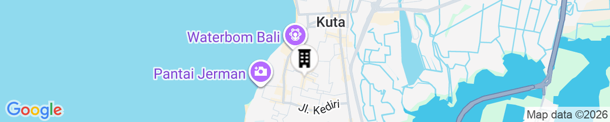 Map for Anathera Resort Kuta
