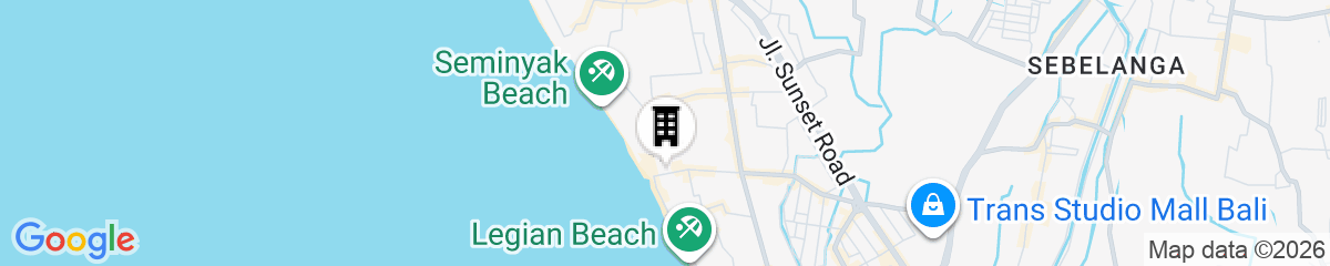 Map for Grand Mercure Bali Seminyak