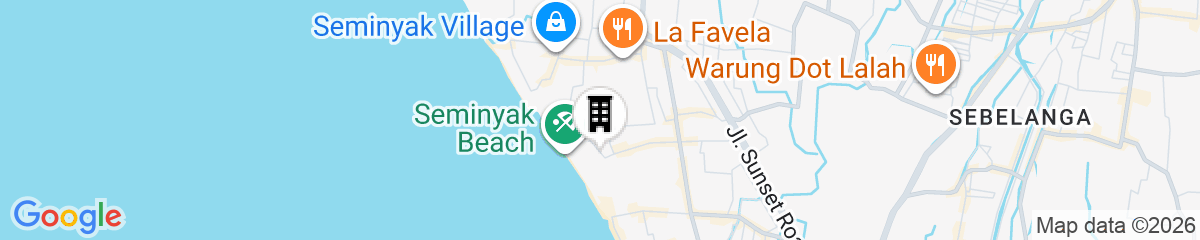 Map for Puri Cendana Resort Bali