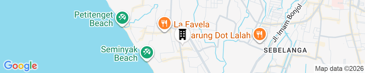 Map for Collection O Near Seminyak Beach Formerly The Kumpi Hotel
