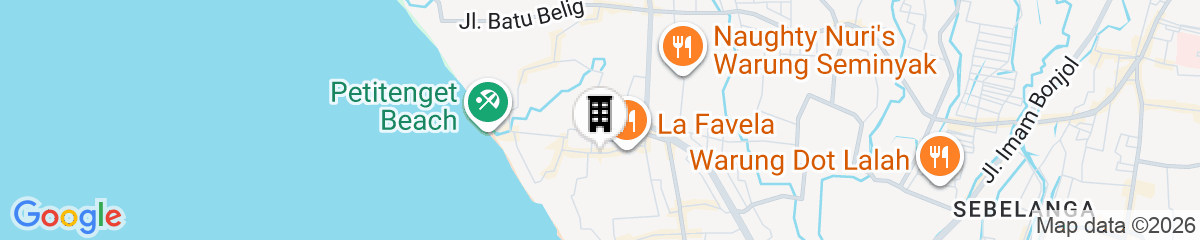 Map for IZE Seminyak by LifestyleRetreats