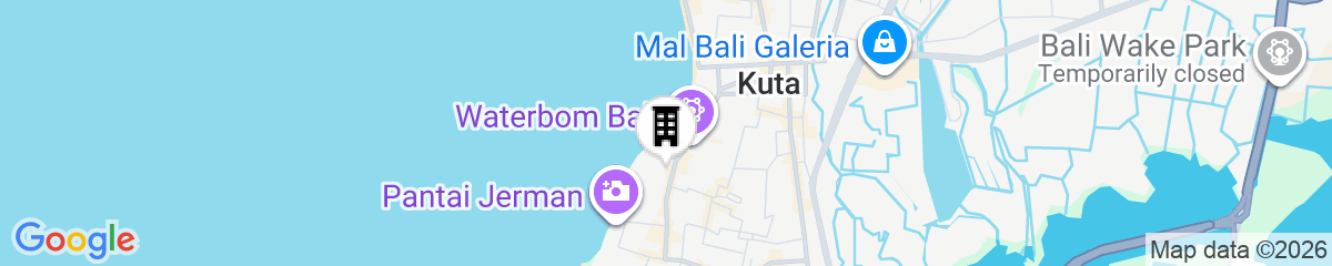 Map for Sun Island Hotel & Spa Kuta