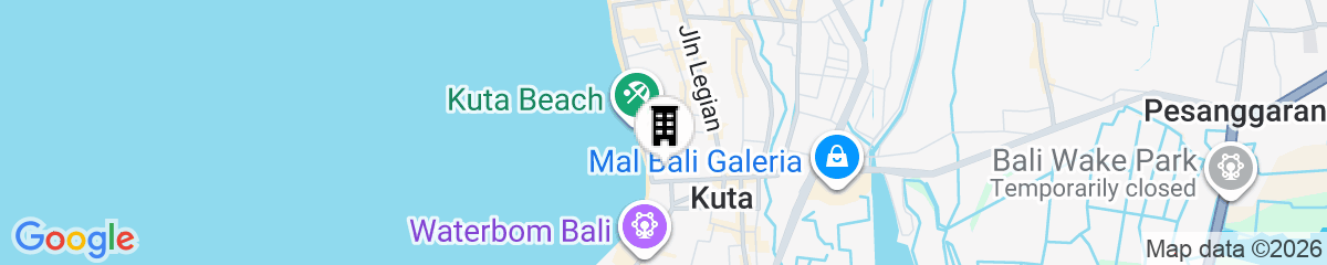 Map for Hard Rock Hotel Bali