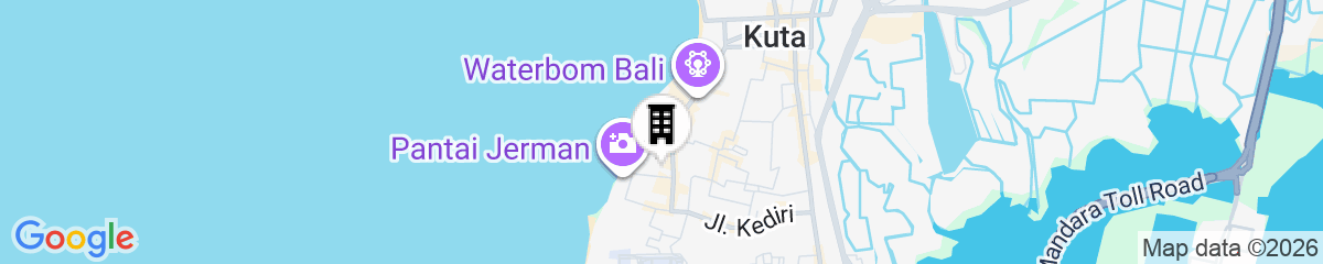 Map for Bintang Bali Resort