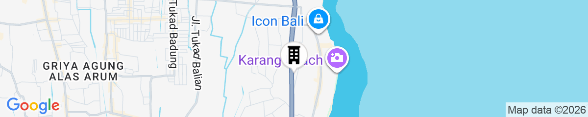 Map for Prime Plaza Suites Sanur - Bali